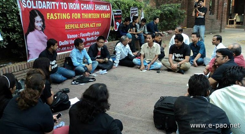 Save Sharmila Solidarity: at New Delhi on 6 Nov 2013