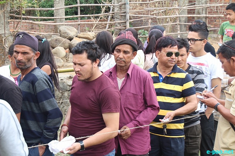 Polling in Outer Manipur Parliamentary Constituency at Kanglatombi , Kangpokpi, Senapati  :: April 09 2014