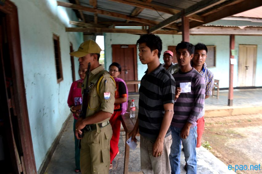 Polling in Outer Manipur Parliamentary Constituency at Thoubal and Chandel district  :: April 09 2014