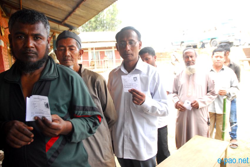 Polling in Outer Manipur Parliamentary Constituency at Thoubal and Chandel district  :: April 09 2014