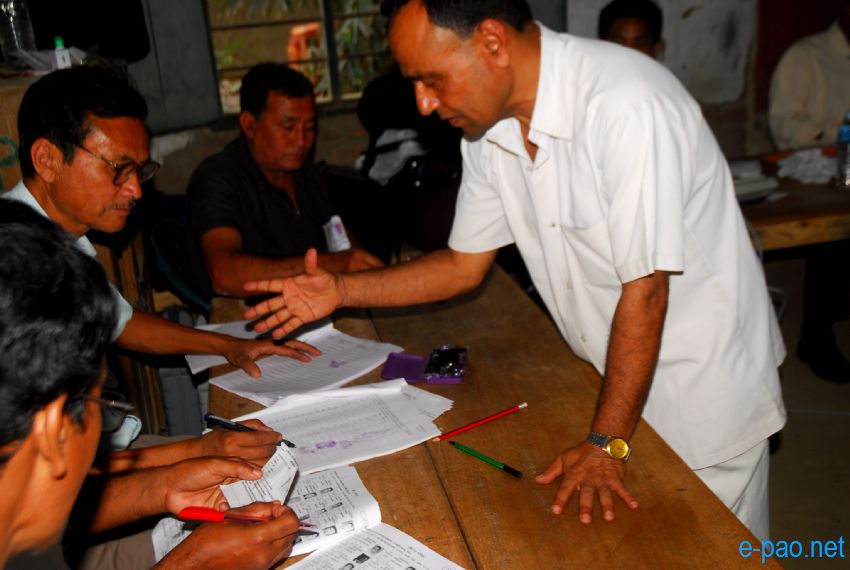 Polling in Outer Manipur Parliamentary Constituency at Thoubal and Chandel district  :: April 09 2014