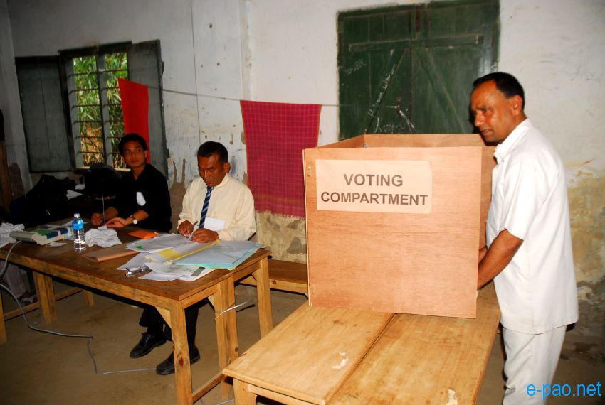 Polling in Outer Manipur Parliamentary Constituency at Thoubal and Chandel district  :: April 09 2014 
