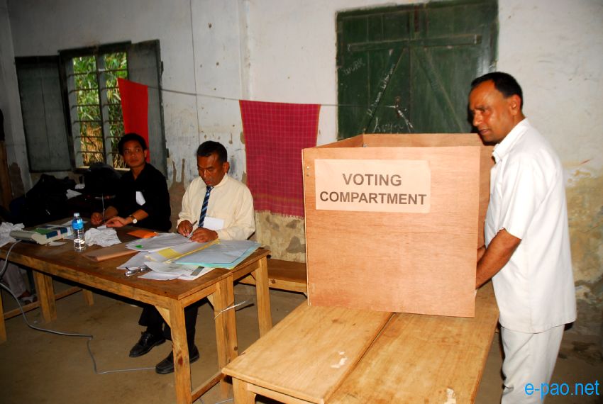 Polling in Outer Manipur Parliamentary Constituency at Thoubal and Chandel district  :: April 09 2014