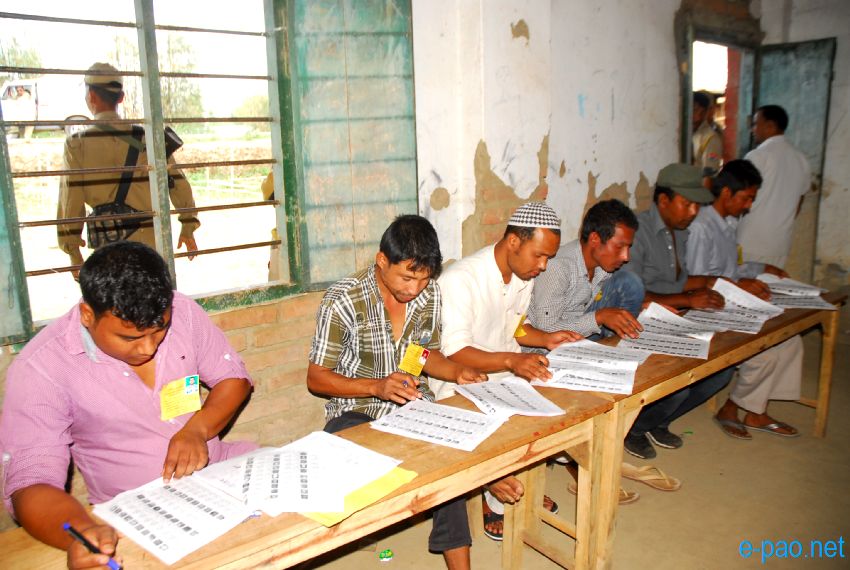 Polling in Outer Manipur Parliamentary Constituency at Thoubal and Chandel district  :: April 09 2014