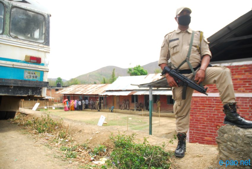 Polling in Outer Manipur Parliamentary Constituency at Thoubal and Chandel district  :: April 09 2014