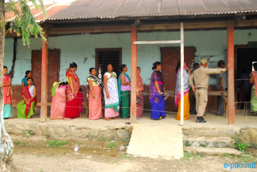 Polling in Outer Manipur Parliamentary Constituency at Thoubal and Chandel district  :: April 09 2014