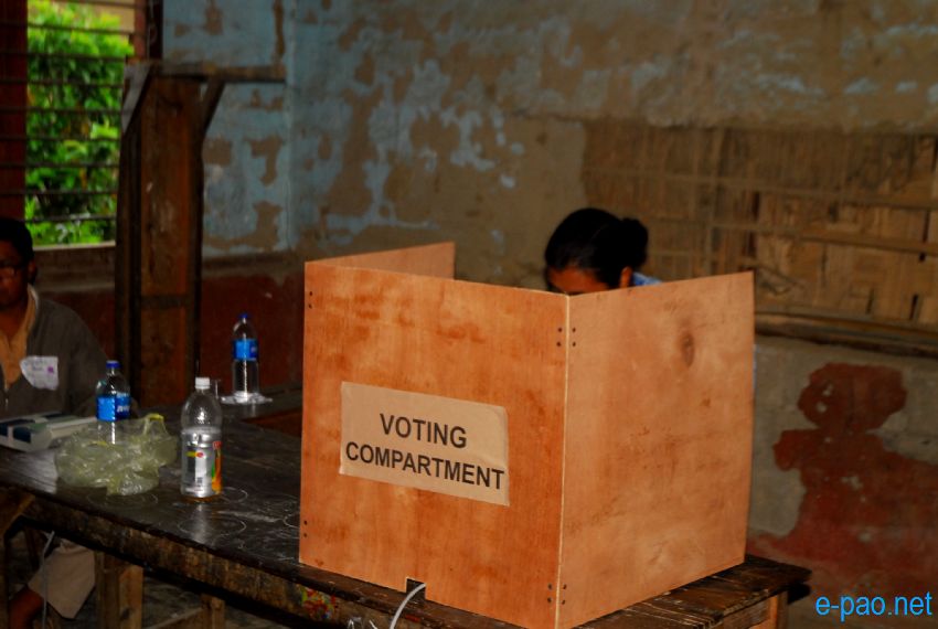 Polling in Outer Manipur Parliamentary Constituency at Thoubal and Chandel district  :: April 09 2014