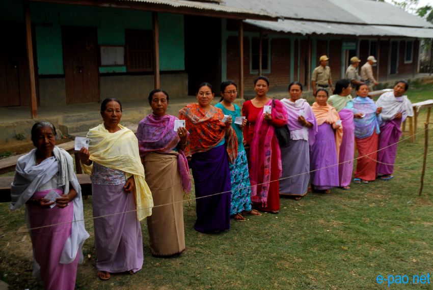 Polling in Outer Manipur Parliamentary Constituency at Thoubal and Chandel district  :: April 09 2014