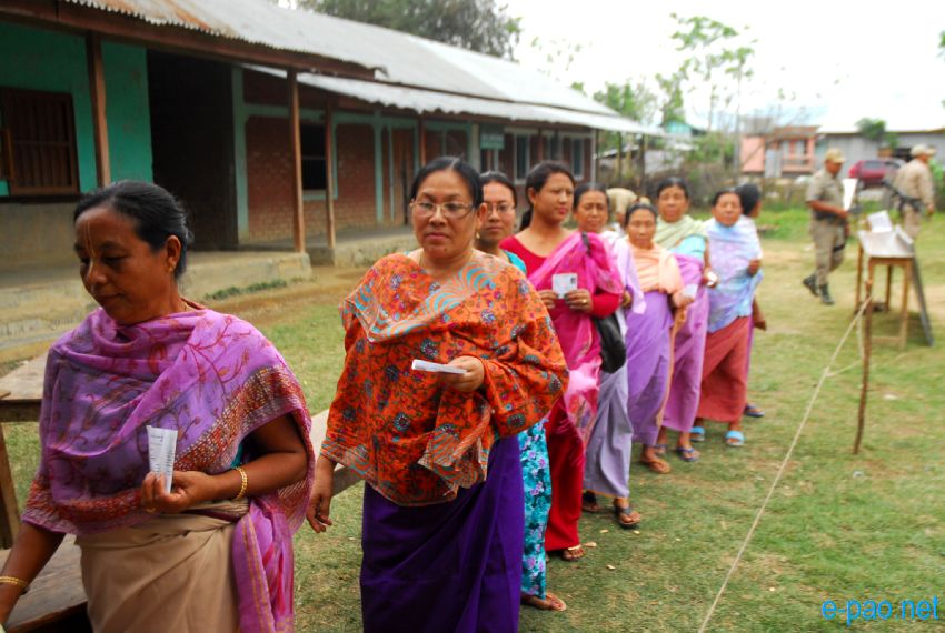 Polling in Outer Manipur Parliamentary Constituency at Thoubal and Chandel district  :: April 09 2014