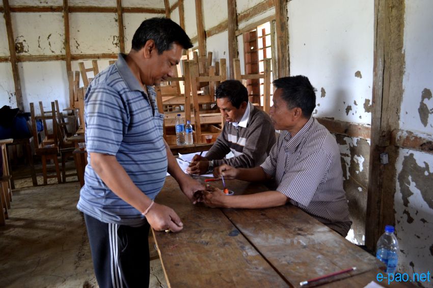 Polling in Outer Manipur Parliamentary Constituency at Thoubal and Chandel district  :: April 09 2014