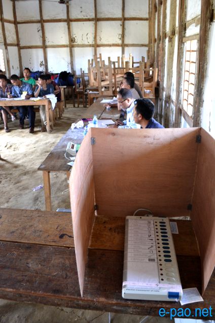 Polling in Outer Manipur Parliamentary Constituency at Thoubal and Chandel district  :: April 09 2014 