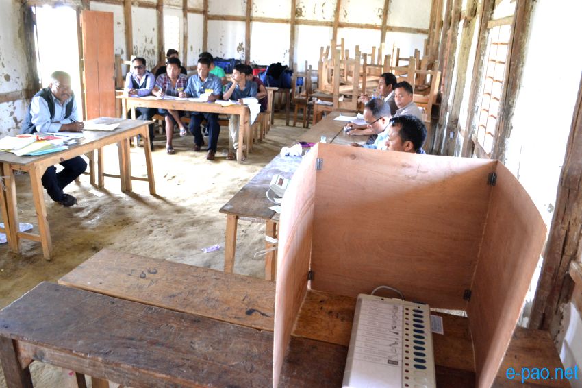 Polling in Outer Manipur Parliamentary Constituency at Thoubal and Chandel district :: April 09 2014