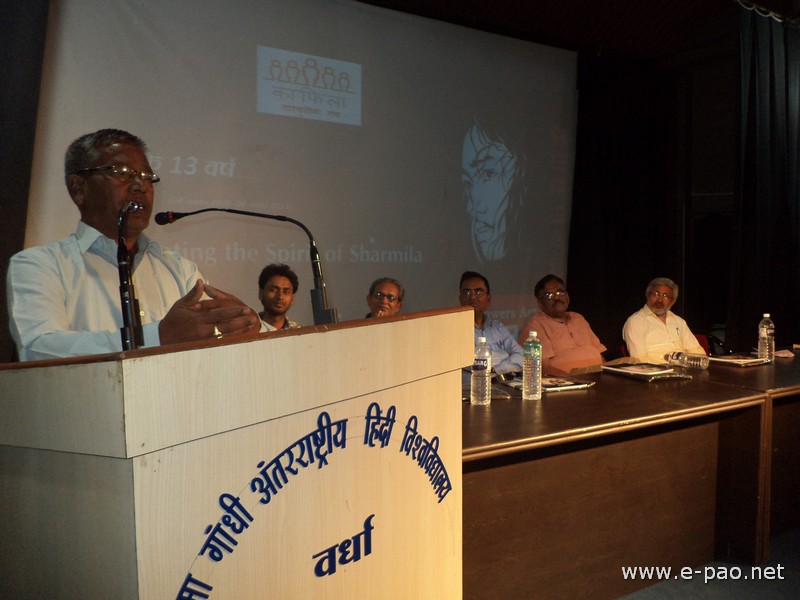 Solidarity to Irom Sharmila at Mahatma Gandhi International Hindi University, Wardha
