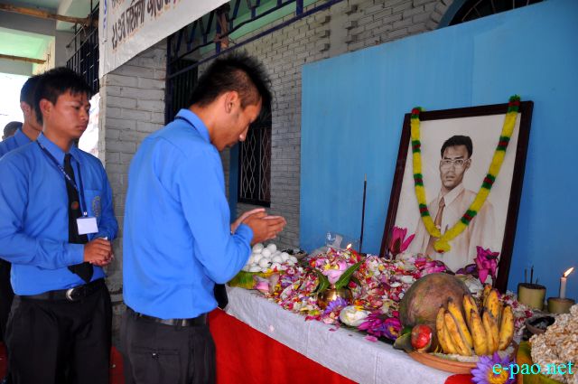 Homage to Pebam Chitaranjan : 16th Student Martyrdom Day from Takhellambam Leikai to THAU Ground :: 16 August 2013