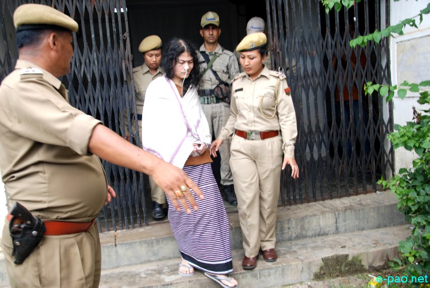 Irom Sharmila produced before the CJM  at Lamphel, Imphal, Manipur :: 14 June 2013