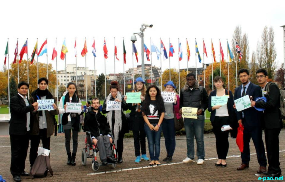 Repeal AFSPA- Youth support at World Democracy Forum, Strasbourg, France :: 5 November 2014