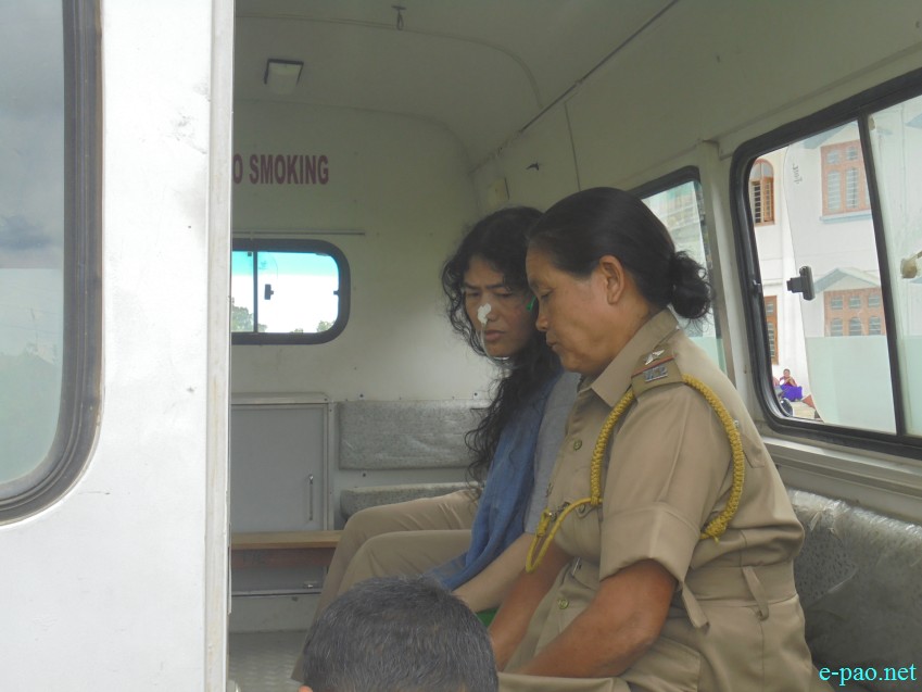 Irom Sharmila produced before Judicial Magistrate Imphal East Court (JMIC), Lamphelpat :: 19 Sep 2014