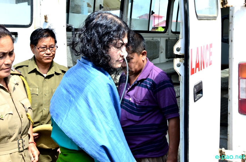 Irom Sharmila produced before Judicial Magistrate Imphal East Court (JMIC), Lamphelpat :: 18 Oct 2014