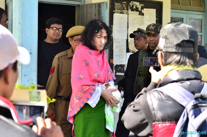 Irom Sharmila produced before Judicial Magistrate 1st Class Imphal East, Lamphel :: 21 November 2014