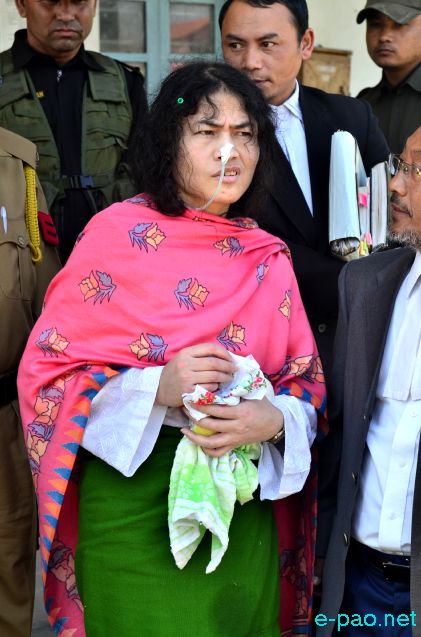 Irom Sharmila produced before Judicial Magistrate 1st Class Imphal East, Lamphel :: 21 November 2014