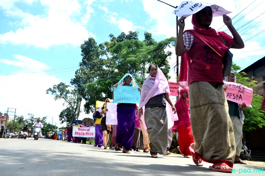 Mass Rally and public Meeting demanding 'Repeal AFSPA' and 'Save Irom Sharmila' at Wangkhei Keithel :: August 26 2014