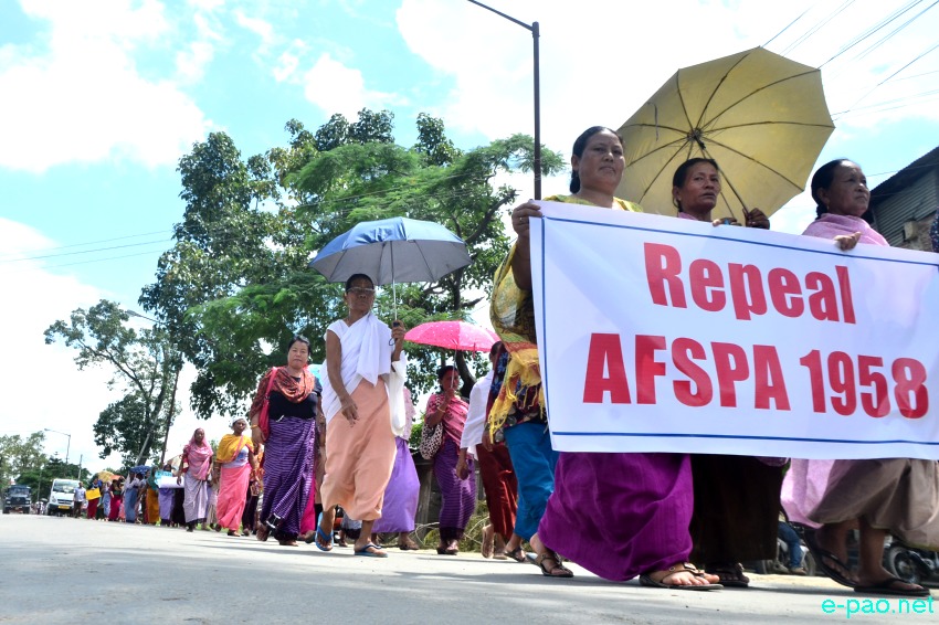 Mass Rally  demanding 'Repeal AFSPA'   at Wangkhei Keithel :: August 26 2014 
