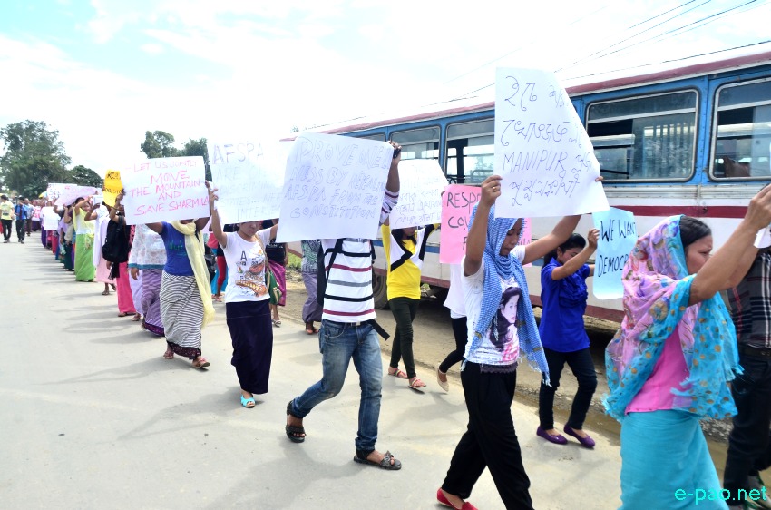 Mass Rally and public Meeting demanding 'Repeal AFSPA' and 'Save Irom Sharmila' at Wangkhei Keithel :: August 26 2014