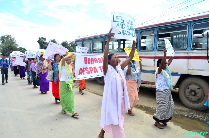 Mass Rally and public Meeting demanding 'Repeal AFSPA' and 'Save Irom Sharmila' at Wangkhei Keithel :: August 26 2014
