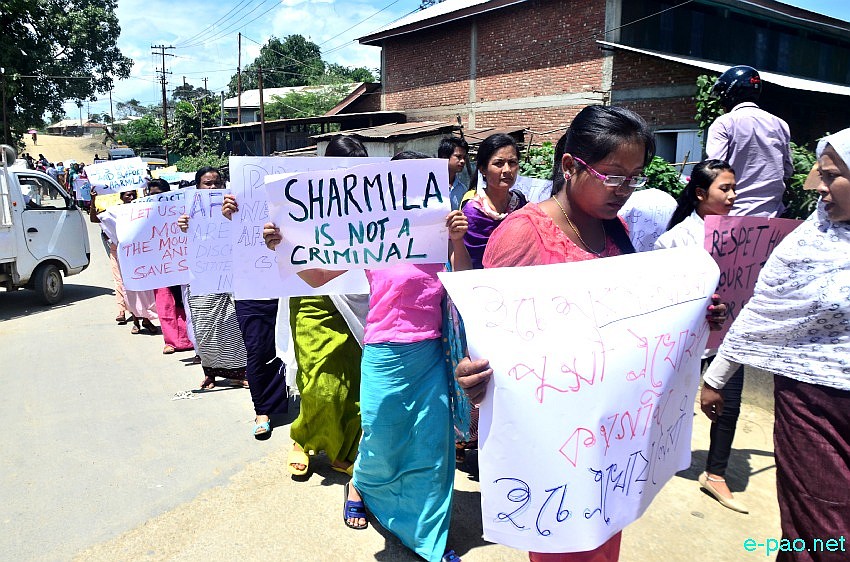 Mass Rally and public Meeting demanding 'Repeal AFSPA' and 'Save Irom Sharmila' at Wangkhei Keithel :: August 26 2014