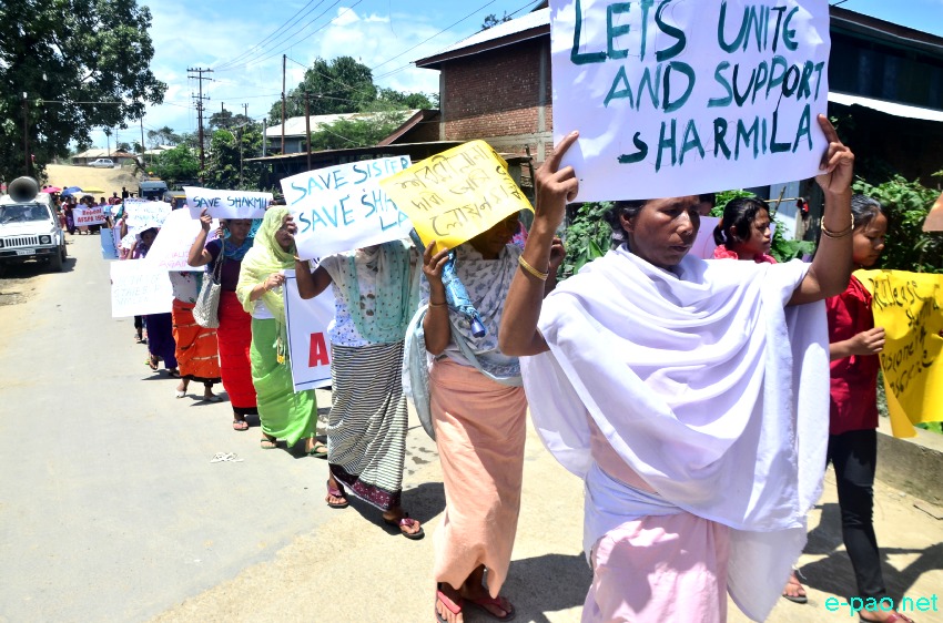 Mass Rally and public Meeting demanding 'Repeal AFSPA' and 'Save Irom Sharmila' at Wangkhei Keithel :: August 26 2014
