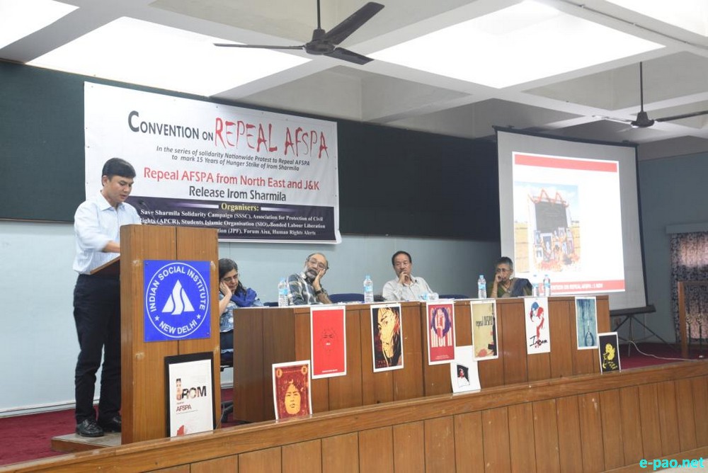 Convention on Repeal AFSPA (Armed Forces Special Powers Act) organized at New Delhi :: 1st November 2015