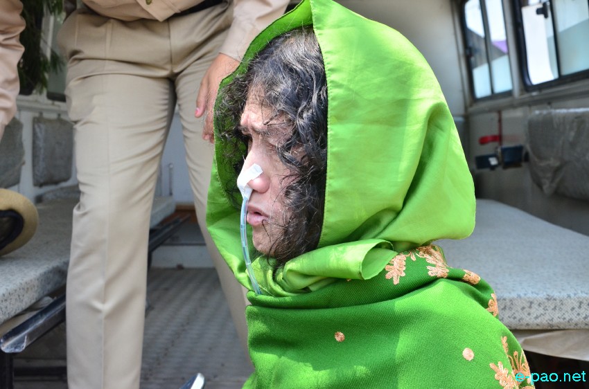 Irom Sharmila produced before court of Chief Judicial Magistrate at Lamphel :: 15 April 2015