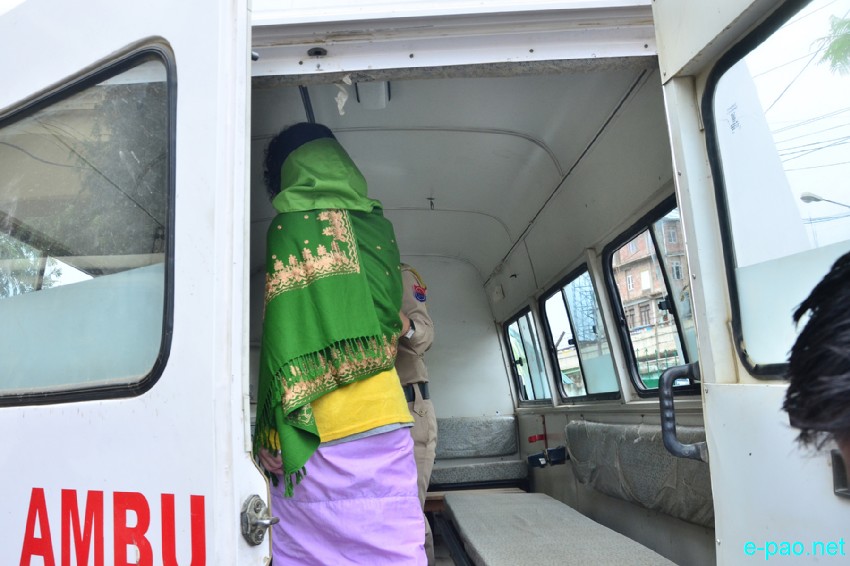 Irom Sharmila at Cheirap Court complex for her routine appearance in the Court :: 29 April 2015
