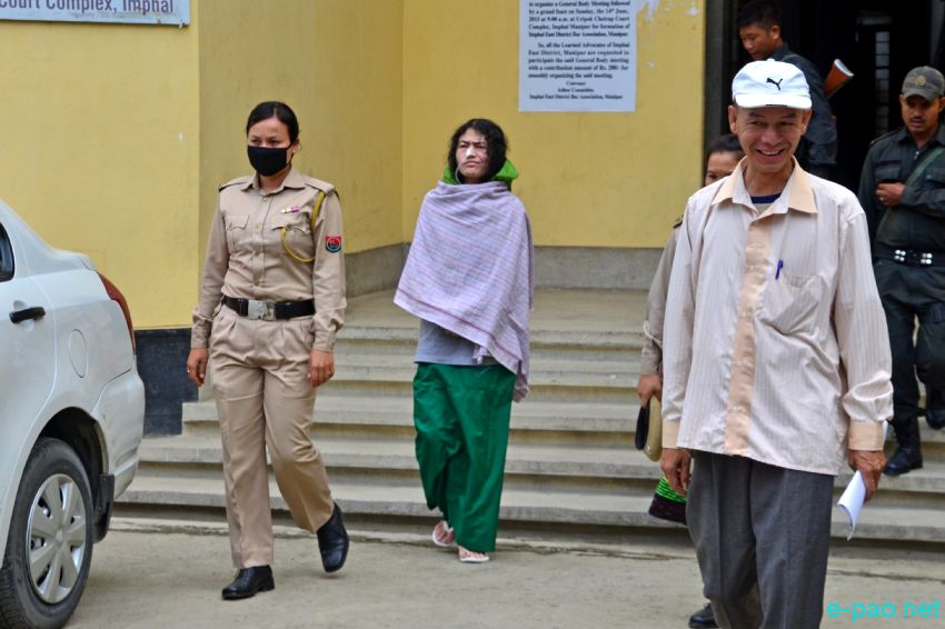 Irom Sharmila at Cheirap Court complex for her routine appearance in the Court :: 04 August 2015