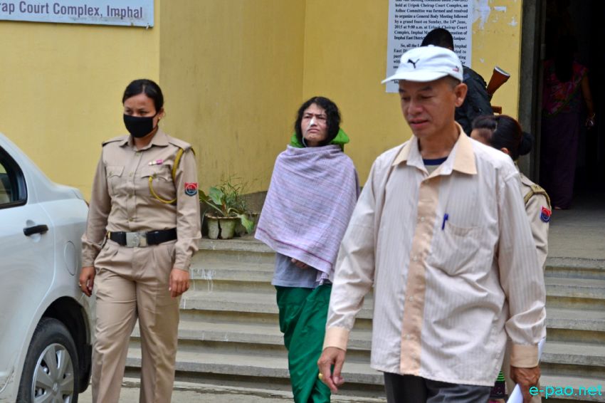 Irom Sharmila at Cheirap Court complex for her routine appearance in the Court :: 04 August 2015