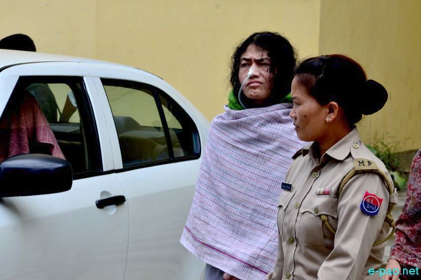 Irom Sharmila at Cheirap Court complex for her routine appearance in the Court :: 04 August 2015