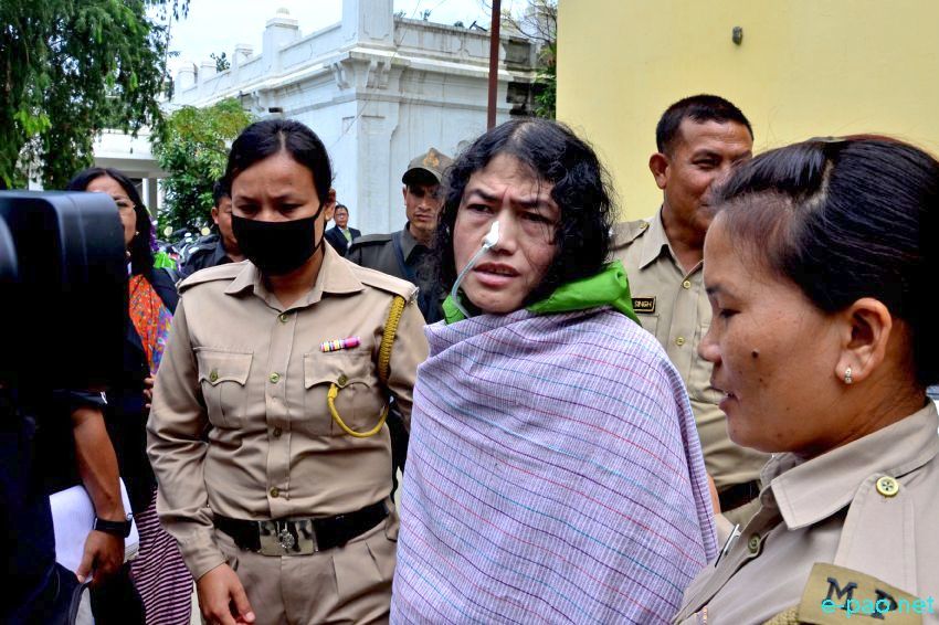Irom Sharmila at Cheirap Court complex for her routine appearance in the Court :: 04 August 2015