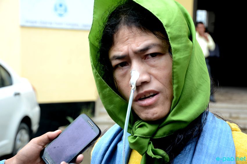 Irom Sharmila at Chief Judicial Majistrate Imphal, Uripok Cheirap Court :: 24 September 2015