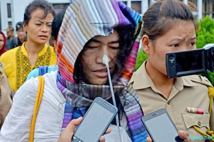 Irom Sharmila back to  Imphal after appearance at Metropolitan Magistrate, Patiala Court, Delhi :: 08 October 2015