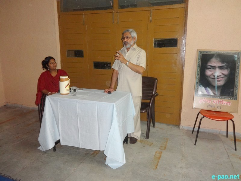 Irom Sharmila's struggle against AFSPA at Mahatma Gandhi Antarrastriya Hindi Vishwavidyalay, Wardha :: 2 Nov 2015