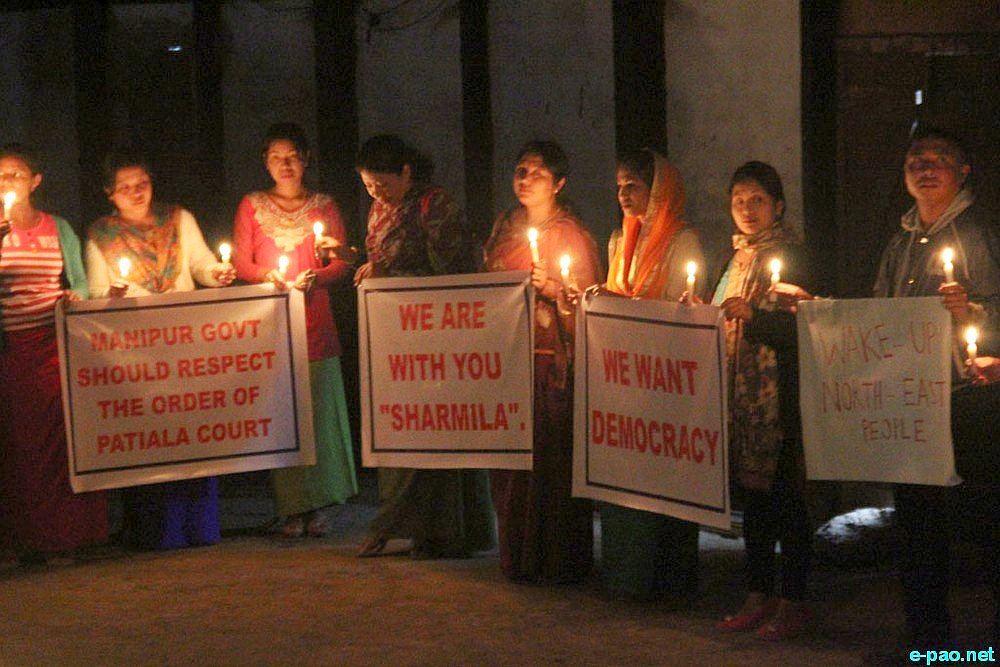 'People's Voice Supporting Irom Chanu Sharmila to Repeal AFSPA, 1958' at Chingamakha  :: April 04 2016