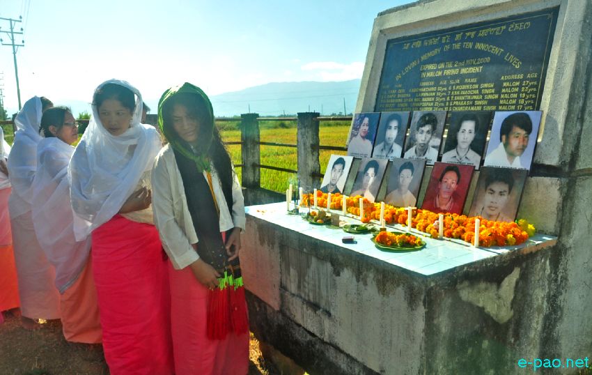 Irom Sharmila for first time attended Malom Massacre anniversary :: November 2 2016