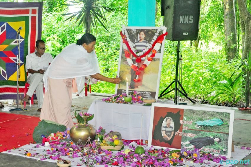 12th Death Anniversary of Thangjam Manorama held at Bamon Kampu :: July 11, 2016