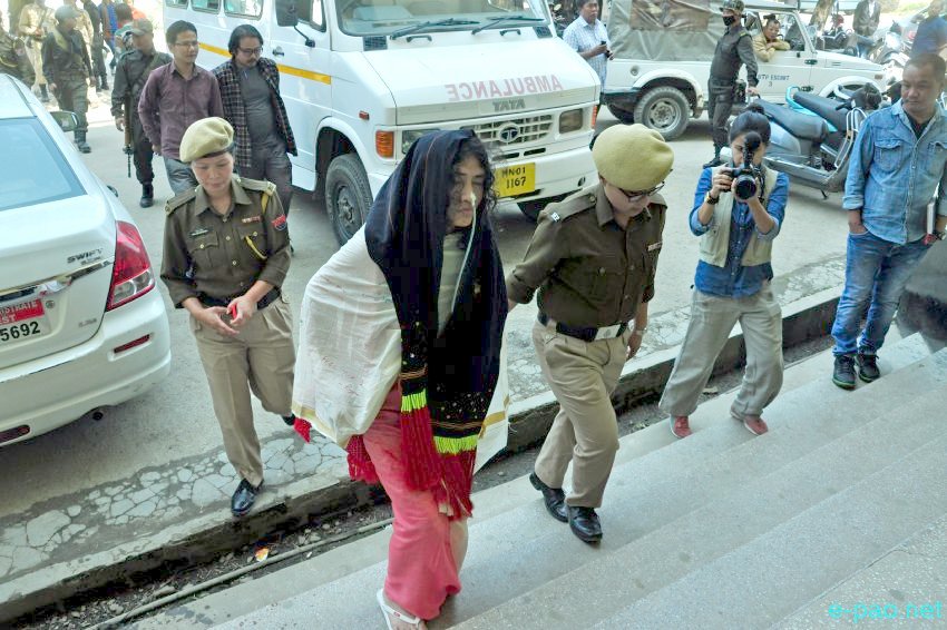 Irom Sharmila released and resumed fasting agitation at Shahid Minar :: 29 February 2016