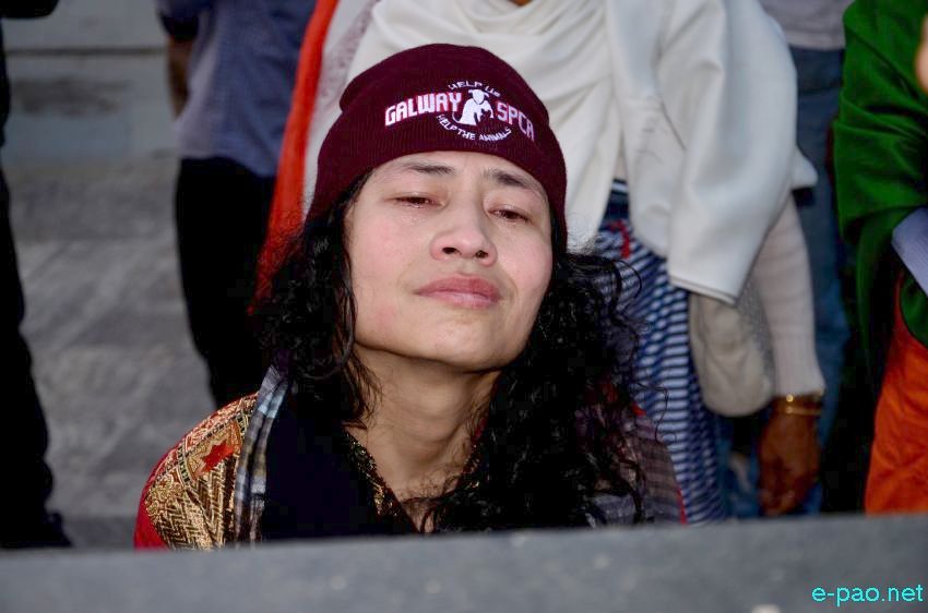 Irom Sharmila released and resumed fasting agitation at Shahid Minar :: 29 February 2016 