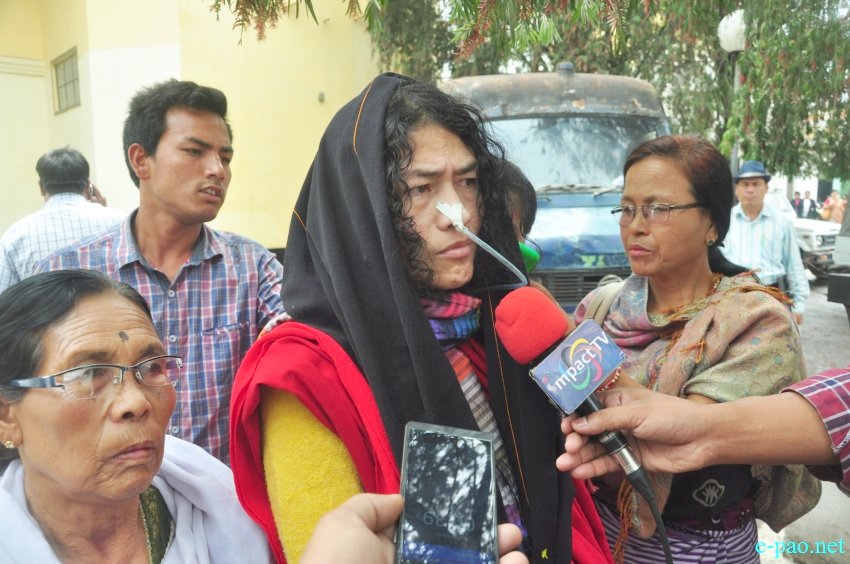 Irom Chanu Sharmila produced before Chief Judicial Magistrage(CJM), Imphal West :: 5th April 2016