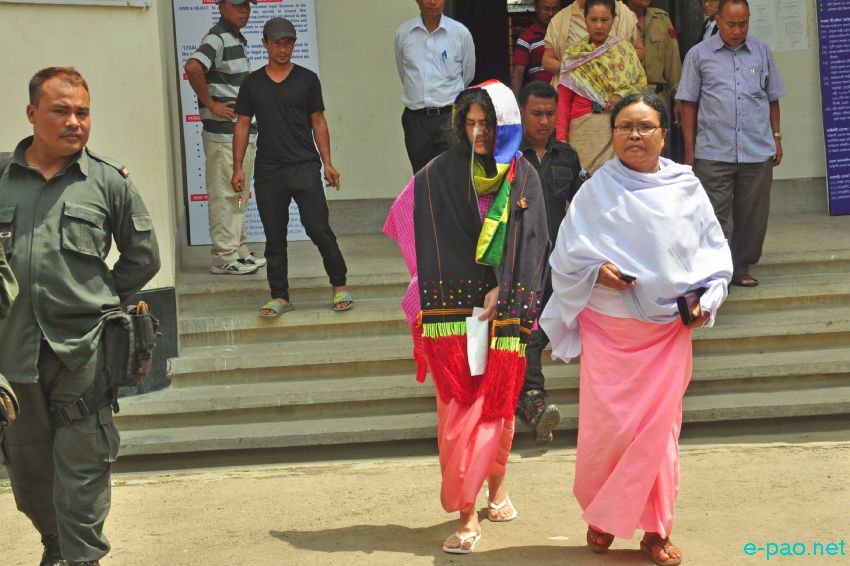 Irom Chanu Sharmila produced before Chief Judicial Magistrage(CJM), Imphal West :: June 14 2016