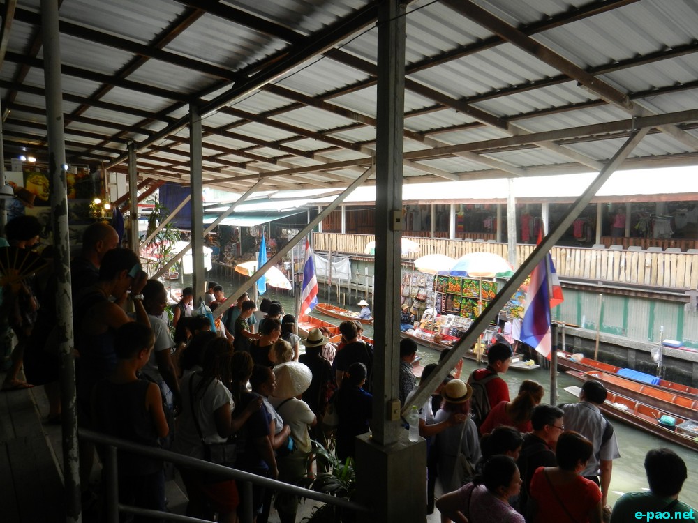 'Floating Market' - Damnoen Saduak Floating Market at Bangkok, Thailand :: August 2015