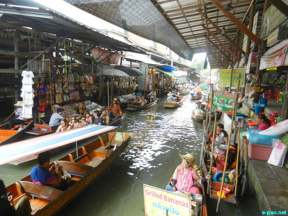 'Floating Market' - Damnoen Saduak Floating Market at Bangkok, Thailand :: August 2015