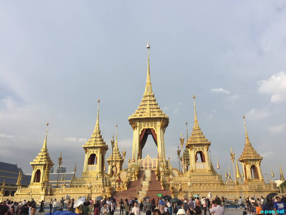 Royal Crematorium for the late King of Thailand , Bhumibol Adulyadej,  at Sanum Luang, Bangkok :: November 2017